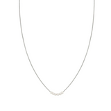 Nomination Siren Dream Pearl Slider Necklace, Sterling Silver CZ