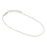 Nomination Siren Dream Beaded Baroque Pearl Necklace, Sterling Silver CZ