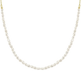 Nomination Siren Dream Beaded Baroque Pearl Necklace, Sterling Silver Gold Plated