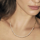Nomination Siren Dream Beaded Baroque Pearl Necklace, Sterling Silver CZ