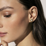 Nomination Siren Dream Vintage Pearl Stud Earrings, Sterling Silver Gold Plated