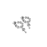 Stolen Girlfriends Club Gothic Cross Ball Chain Hoop Earrings