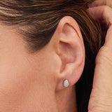 Kit Heath Coast Pebble Glisten Pavé Stud Earrings