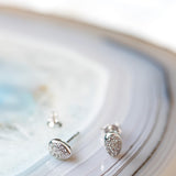 Kit Heath Coast Pebble Glisten Pavé Stud Earrings