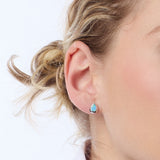 Kit Heath Coast Pebble Blue Opal Stud Earrings