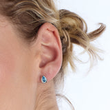 Kit Heath Coast Pebble Blue Topaz Stud Earrings