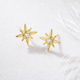 Kit Heath Céleste North Star Golden Petite Stud Earrings