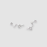 Kit Heath Céleste Constellation CZ Climber Stud Earrings