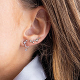 Kit Heath Céleste Constellation CZ Climber Stud Earrings