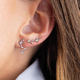 Kit Heath Céleste Constellation CZ Climber Stud Earrings