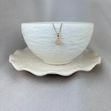 9ct Yellow Gold Opal Diamond Round Halo Pendant