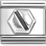 Nomination Classic Silver Hexagonal Rivet Charm