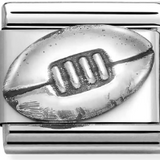 Nomination Classic Silver Rugby Ball Charm