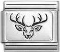 Nomination Classic Sterling Silver Stag Head Charm