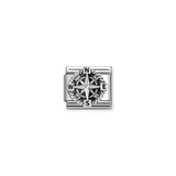 Nomination Classic Sterling Silver Wind Rose Compass Charm