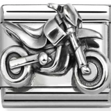 Nomination Classic Sterling Silver Motorbike Charm