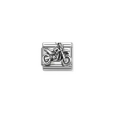 Nomination Classic Sterling Silver Motorbike Charm