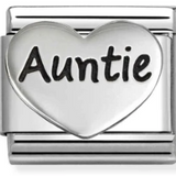Nomination Classic Sterling Silver Auntie Heart Charm