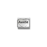 Nomination Classic Sterling Silver Auntie Heart Charm