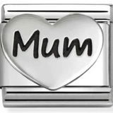 Nomination Classic Sterling Silver Mum Heart Charm