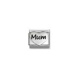 Nomination Classic Sterling Silver Mum Heart Charm