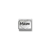 Nomination Classic Sterling Silver Mam Heart Charm