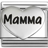 Nomination Classic Sterling Silver Mamma Heart Charm