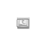 Nomination Classic Silver Enamel Christmas Ice Skate Charm