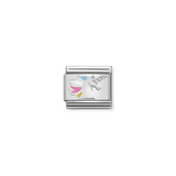 Nomination Classic Silver Enamel Unicorn Charm