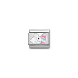 Nomination Classic Silver Enamel Easter Bunny Charm