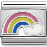Nomination Classic Silver Enamel Rainbow Charm