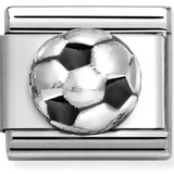 Nomination Classic Silver Enamel Football Charm