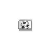 Nomination Classic Silver Enamel Football Charm