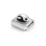Nomination Classic Silver Enamel Yin Yang Charm