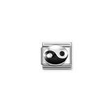 Nomination Classic Silver Enamel Yin Yang Charm