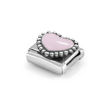 Nomination Classic Silver Enamel Pastel Pink Heart Charm