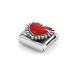 Nomination Classic Silver Enamel Red Heart Charm