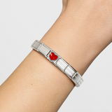 Nomination Classic Silver Enamel Red Heart Charm