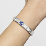 Nomination Classic Silver Enamel Love Travel World Heart Charm
