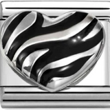 Nomination Classic Sterling Silver Tiger Heart Charm