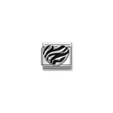 Nomination Classic Sterling Silver Tiger Heart Charm