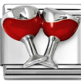 Nomination Classic Sterling Silver Red Wine Charm