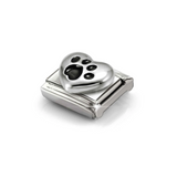 Nomination Classic Sterling Silver Pawprint Heart Charm