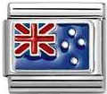 Nomination Classic Silver Enamel New Zealand Flag Charm
