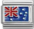Nomination Classic Silver Enamel Australia Flag Charm