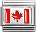 Nomination Classic Silver Enamel Canada Flag Charm