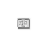 Nomination Classic Silver CZ Cross Charm