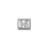 Nomination Classic Silver CZ Number Sixteen Charm