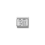 Nomination Classic Silver CZ Number Eighteen Charm