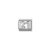 Nomination Classic Silver CZ Number Twenty One Charm